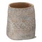 Maya Cement Basket Planter 9.0L x 9.0W x 9.8H inches holds up to an 6" drop in plant.